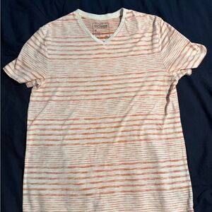 Urban Outfitters Orange Striped Tee